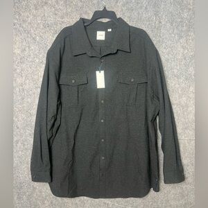 ROWN  Men Size 3XB New Dark Long Sleeve‎ Button down casual shirt